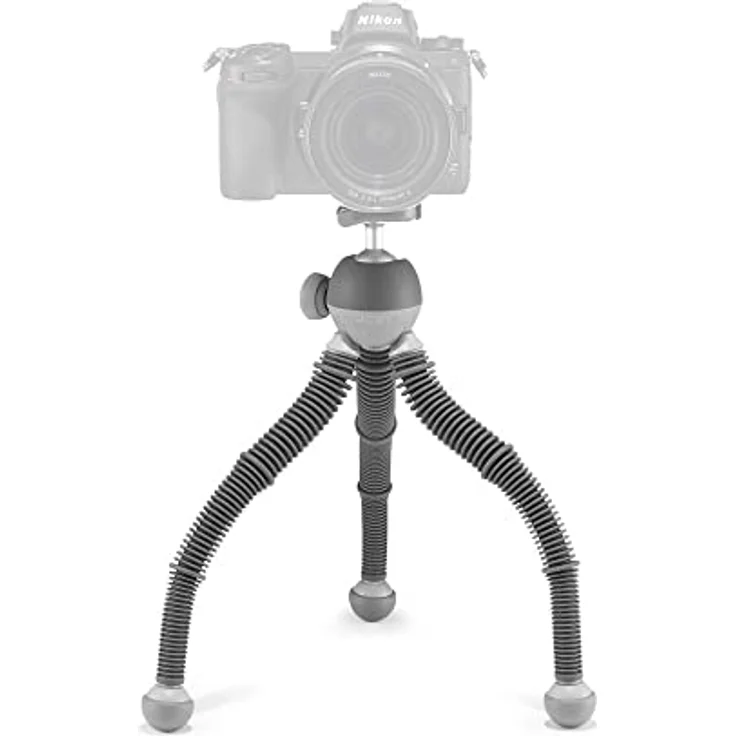 JOBY PodZilla Large Flexibles Stativ mit Kugelkopf, Phone Stativ von den GorillaPod Entwicklern, kompatible mit iPhone, Smartphones, kompakte spiegellose Kameras,Geräte bis zu 2,5 kg, Grau – Bild 5