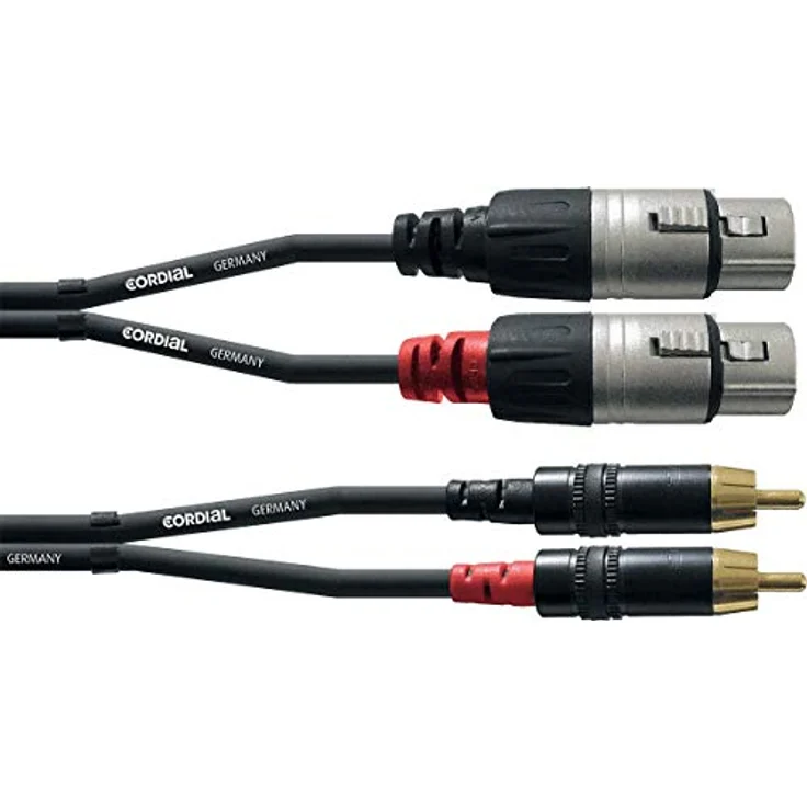 CORDIAL CABLES Duales Audiokabel XLR weiblich/Rca 3 m AUDIO Essentials RCA-Kabel – Bild 1