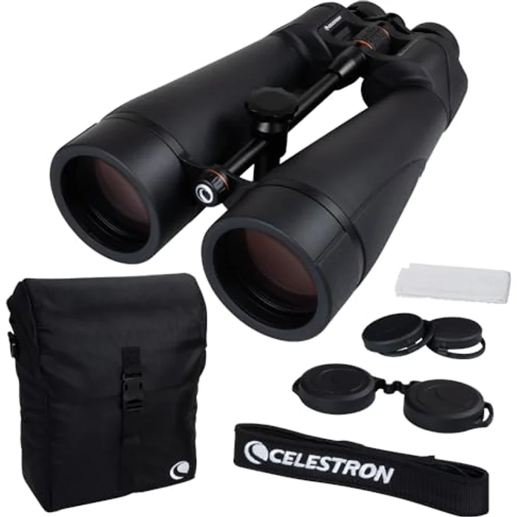 Celestron 72035 SkyMaster Pro ED 20x80 Astronomie-Fernglas mit ED-Glas und großer Blende, XLT-Beschichtung, Stativadapter und Tragekoffer – Bild 1