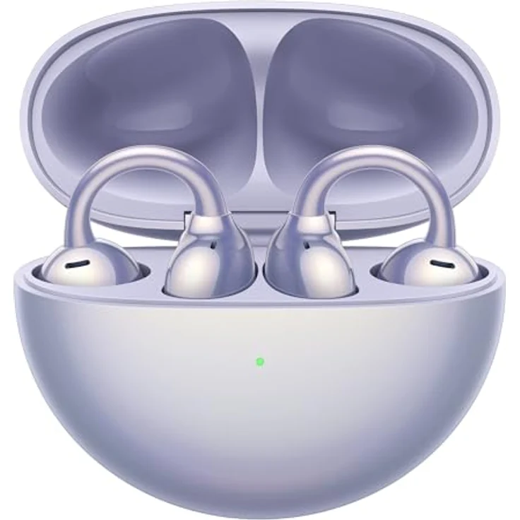 HUAWEI FreeClip,Innovatives Clip-Design,Intensives Open-Ear-Hörerlebnis,KI-Hintergrundgeräuschunterdrückung bei Anrufen,Superlange Akkulaufzeit, Kompatibel mit Android&iOS, Deutsche Version,Lila – Bild 1