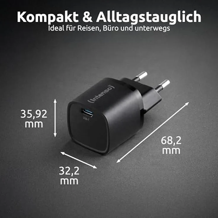 Intenso Power Adapter W30C², 30 W GaN USB-C® Ladegerät mit USB Power Delivery, Schwarz – Bild 6