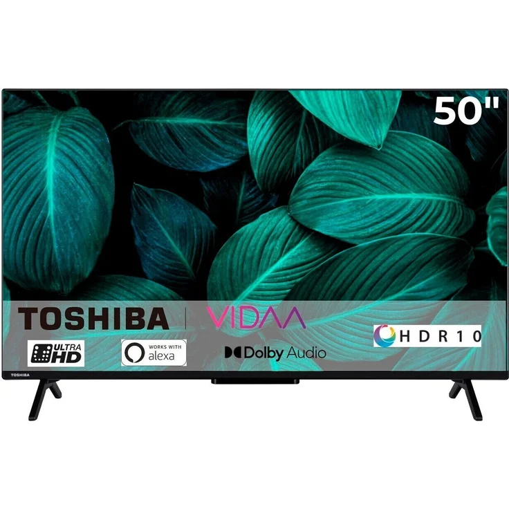 Toshiba 50QV2463DA, 50" 4K Ultra HD Smart-TV in Schwarz, TRU Picture Technologie, Dolby Vision HDR, DTS Virtual:X, Gaming Mode