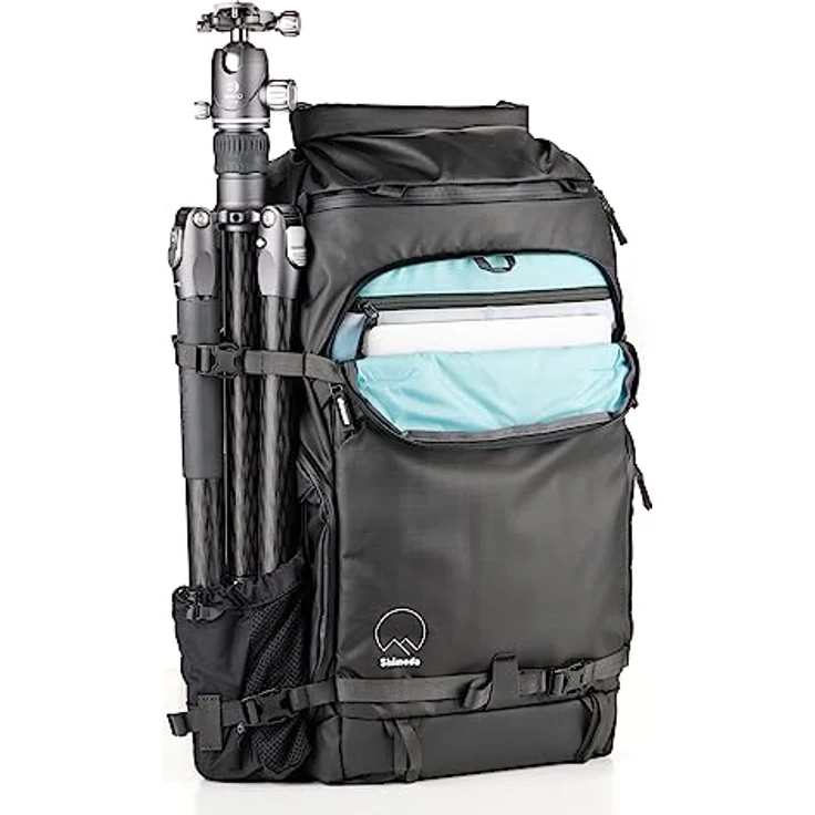 Shimoda Action X v2 Rucksack-Familie, Schwarz, Backpack Only - X50, Torsohöhe verstellbar, Modularer CPU-Kamera-Einsatz, 2 Laptop-/Tablet-Taschen, Erweiterbarer Zugang, Versteckte Tracker-Tasche – Bild 4