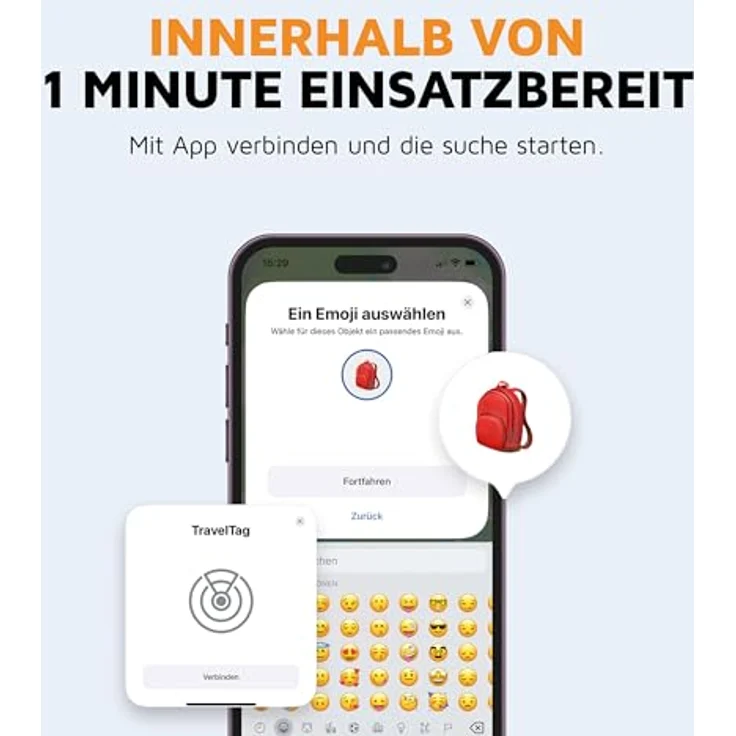 Xtorm TravelTag, 3er Set Tracker mit IP64-Zertifizierung, kompatibel mit iOS, weiss – Bild 3