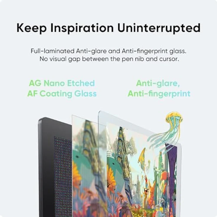 XP-Pen Artist Pro 24 (Gen 2) 4K Zeichentablett in Schwarz mit volllaminiertem Bildschirm, 99% sRGB-Farbraum, Dual X3 Pro Stiften – Bild 3