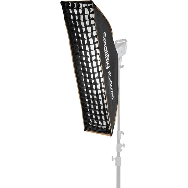 SmallRig Softbox FS-30120, Streifen-Softbox 30x120 cm mit Bowens-Halterung und 90° Wabenraster