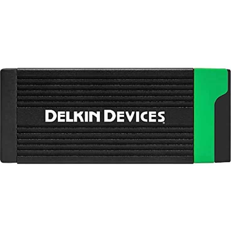 Delkin DELKIN USB 3.2 CFexpress Typ B & SD UHS-II Speicherkartenleser, Schwarz (DDREADER-56)