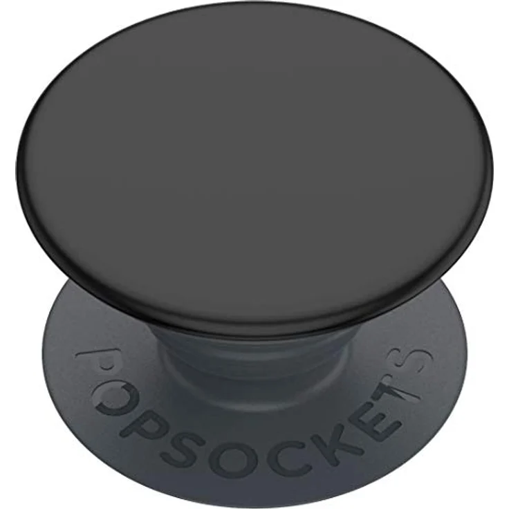 PopSockets PopGrip Basic, Ausziehbarer Sockel und Griff für Smartphones und Tablets, nicht austauschbar, Schwarz – Bild 1