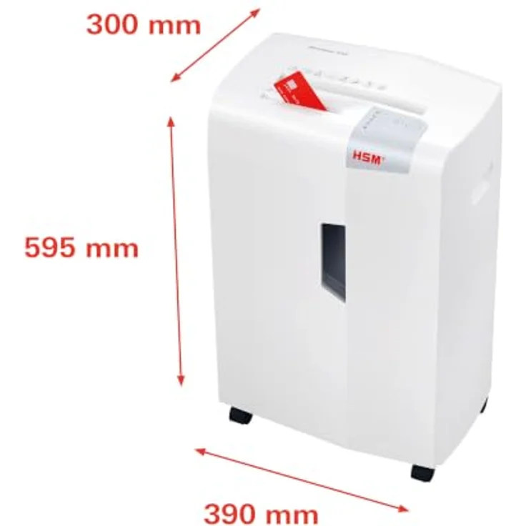 HSM shredstar X24, Aktenvernichter mit Partikelschnitt P-4, 4 x 37 mm, bis 24 Blatt, weiß, für Büroklammern, CDs/DVDs, leiser Betrieb – Bild 2
