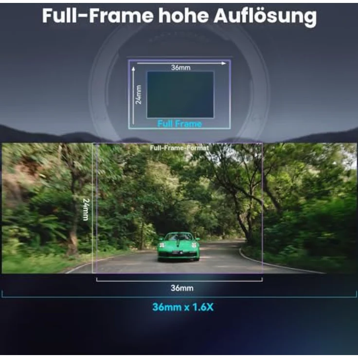 SIRUI 100mm T2.9 1.6X Full-Frame Anamorphic Cinema Lens, E Mount - Ultra breiter Sichtwinkel, ovales Bokeh, Blende T2.9-T16 – Bild 3