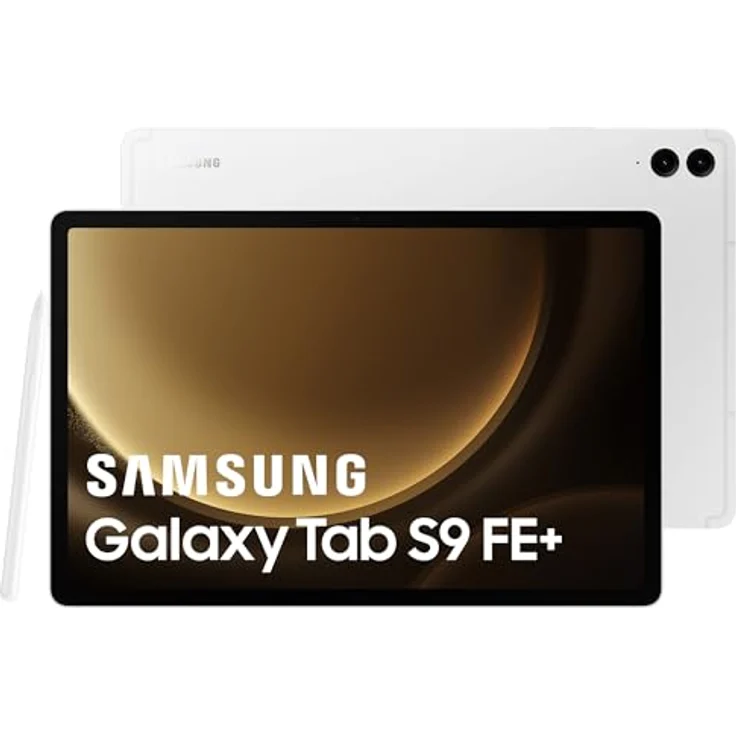Samsung Galaxy Tab S9 FE+ Android-Tablet, Mit Stift (S Pen), Lange Akkulaufzeit, Simlockfrei ohne Vertrag, WiFi, 256 GB, Silber – Bild 1