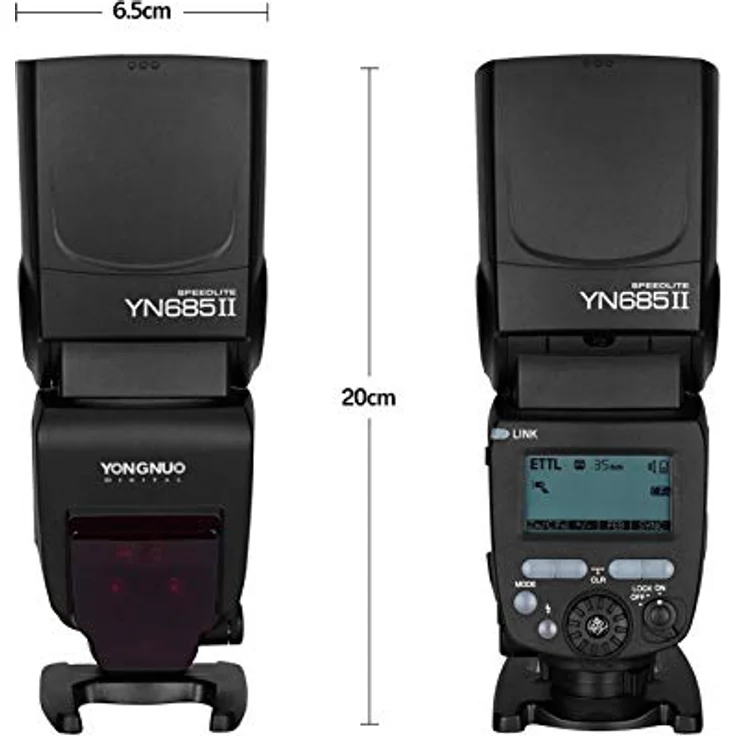 Blitzlicht - Yongnuo YN685 Blitzlicht GN60 1/8000 s 2.4 G Wireless-TTL fuer Canon DSLR-Kamera kompatibel mit dem drahtlosen System von YONGNUO 622c / 603 – Bild 3