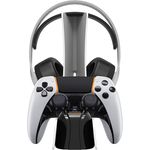 Snakebyte PS5 Controller & Headset Ladestation - DualSense & DualSense Edge Controller & Wireless Headsets, 2Std. Ultra-Schnellladung, Deutsche Qualität, Playstation 5 Design (Weiß)