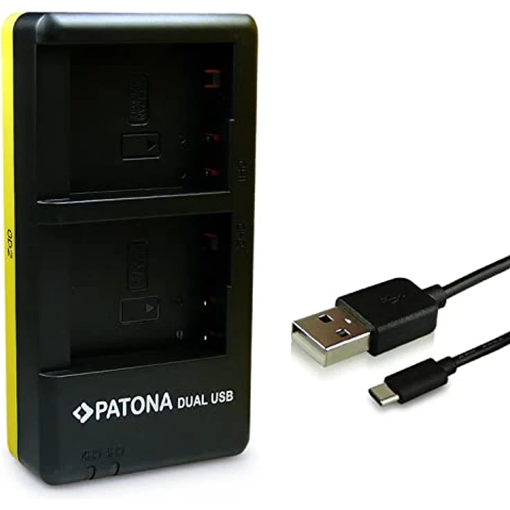 PATONA 1949 - Dual USB Ladegerät für Akku Panasonic DMW BLC12 E – Bild 5