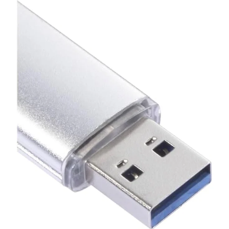 Renkforce RF-USBOS-220 USB-Stick 32 GB Silber mit USB-A und USB-C Anschlüssen zur Datenübertragung zwischen PC, Mac, Tablet und Smartphone – Bild 3