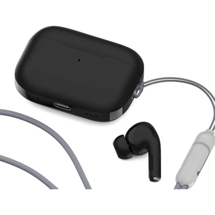 Celly True Wireless Earphones, In-Ear Kopfhörer mit Aktiver Geräuschunterdrückung, 5 h Akkulaufzeit, kabellos, Schwarz – Bild 4
