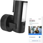 ABUS WLAN Licht Außen-Kamera (PPIC46520) – Smarte Überwachungskamera mit Außenleuchte, Personenerkennung, Tiererkennung, Autoerkennung, indiv. Push-Benachrichtigung, 2-Wege-Audio, Speicherkarte & App