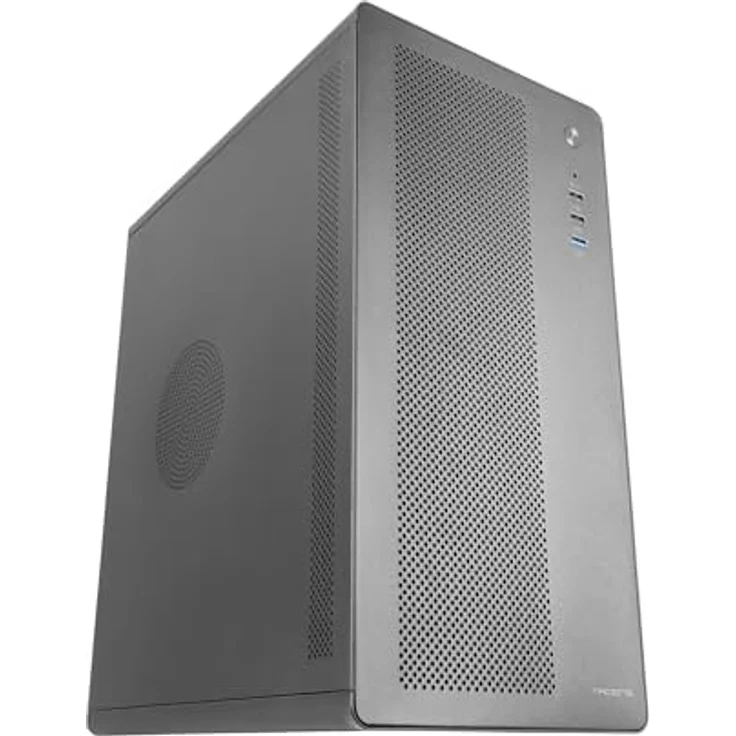Mars Gaming Tacens AEROM Mini-Tower-PC-Gehäuse, Robuste Metallstruktur, 1x 120mm-Hecklüfter, Unterstützung für bis zu 3 Frontlüfter, USB 3.0, Schwarz – Bild 1