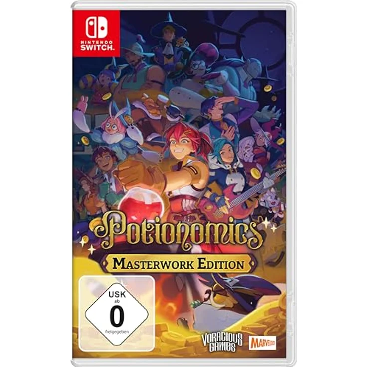 Marvelous Europe Potionomics: Masterwork Edition - Switch, Nintendo Switch Game mit cleveren Verkaufstaktiken und fantastischen RPG-Persönlichkeiten. – Bild 1