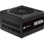 Corsair RM1000e (2023) Vollmodulares, Geräuscharmes ATX-Netzteil - ATX 3.0- Und PCIe 5.0-kompatibel - 105°C-Kondensatoren - 80 Plus Gold-Effizienz - Modern Standby-Unterstützung - Schwarz