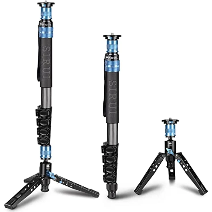 SIRUI P-325FL Carbon Einbeinstativ 170 cm mit Fliplocks + Standspinne – Bild 2
