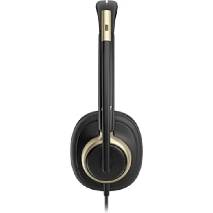 Poly Mission 825, Stereo USB Wired Headset mit aktiver Rauschunterdrückung, zertifiziert für Microsoft Teams, Zoom und Google Meet, schwarz – Bild 3