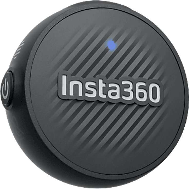 INSTA360 Mic Air Transmitter, Mikrofon mit omnidirektionaler Audioabnahme, Schwarz
