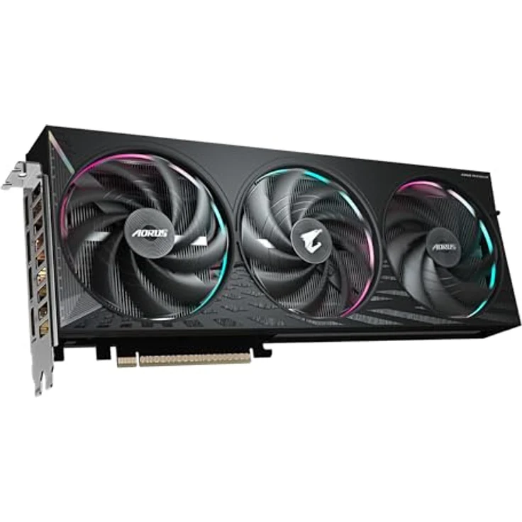 Gigabyte AORUS GeForce RTX 5060 Elite 8G Grafikkarte - 8GB GDDR7, 128bit, PCI-E 5.0, 2722 MHz Kerntakt, RGB Halo, WINDFORCE-Kühlsystem, Dual-BIOS – Bild 4