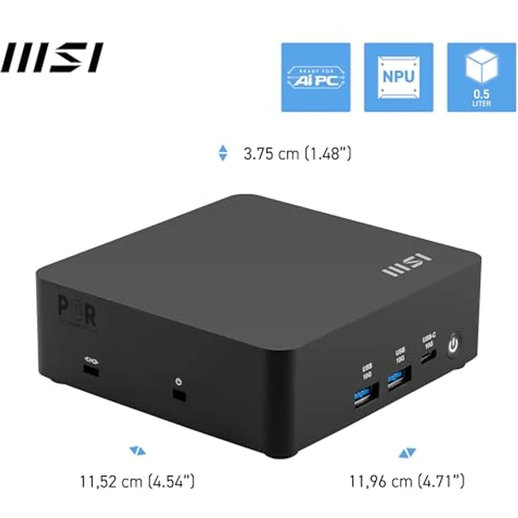 MSI Cubi NUC AI 1UMG-073AT, Business-PC mit kompakter Bauweise und effizientem Betriebssystem – Bild 2