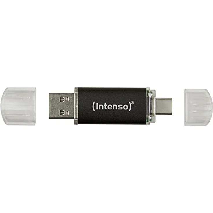 Intenso Twist Line 256 GB, Dual USB-Stick 3.2 Gen 1x1, USB-C und USB-A, 70MB/s, Anthrazit – Bild 2