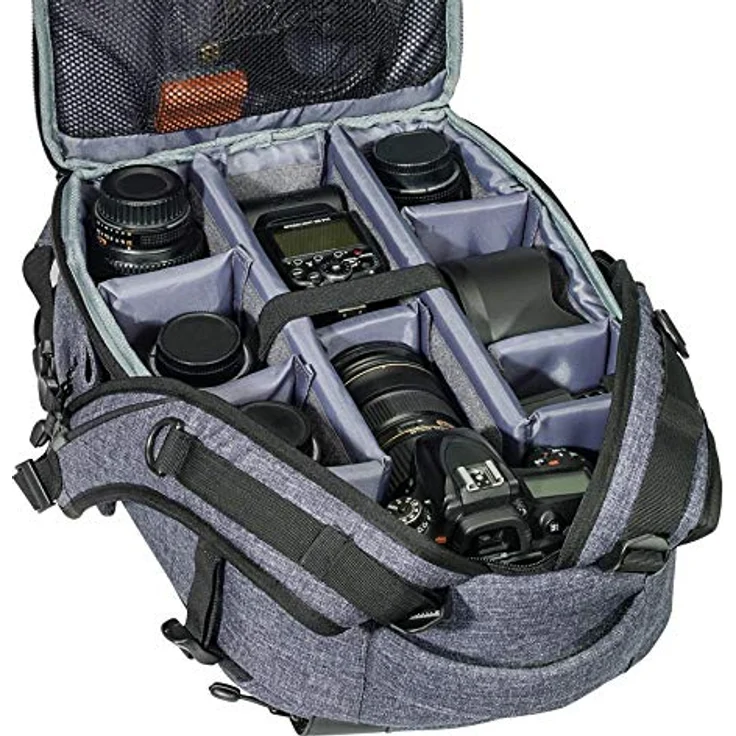 PEDEA Kameratasche (Rucksack, grau) – Bild 7