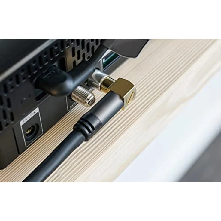 Good Connections GC-M2072 SmartFLEX TV Winkel-Antennenkabel, 1,5 m, IEC-Koax Stecker gewinkelt an Buchse, 4-fach geschirmt-120dB-75 Ohm, vergoldete Anschlüsse Schwarz – Bild 7