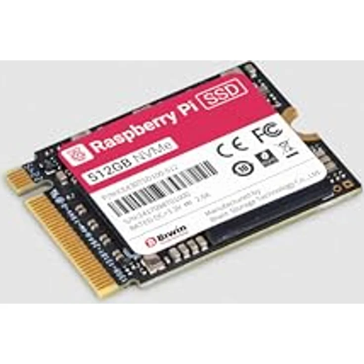 Raspberry Pi SSD, 512GB NVMe M.2 2230 - PCIe Gen 3 Standard, Raspberry Pi 5-kompatibler M.2-Adapter erforderlich – Bild 2