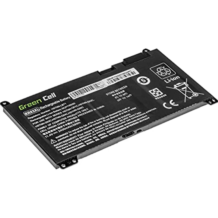 Green Cell Laptop-Batterie RR03XL, Lithium-Polymer, 3400 mAh, für HP ProBook 430 G4/G5, 440 G4/G5, 450 G4/G5, 455 G4/G5, 470 G4/G5, schwarz – Bild 4