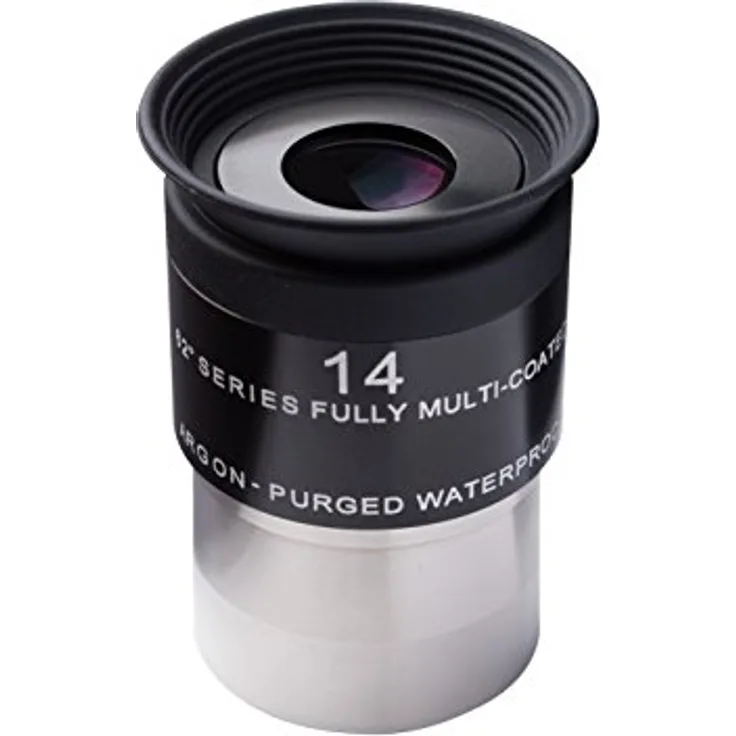 Explore Scientific 62° LER Okular 14mm Ar (1.25") für Teleskope mit hochwertiger EMD Mehrschichtvergütung, wasserdicht mit Argon-Schutzgasfüllung