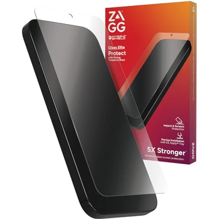 ZAGG InvisibleShield Glass Elite, Displayschutz für Samsung Galaxy S24 Plus [6.2-Inch], Transparent, kratzfest, schmutzabweisend, lange haltbar, einfache Installation – Bild 1