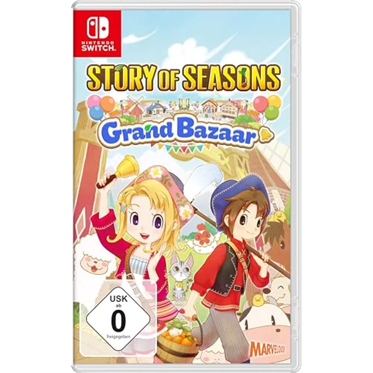 MARVELOUS Story of Seasons: Grand Bazaar - Nintendo Switch, Farmspiel mit wöchentlichen Basaren und tierischen Herausforderungen – Bild 1