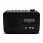 Pure Elan One2 tragbares DAB+/FM Radio mit Bluetooth 5.1 (LCD-Display, 10 Speichertasten, Batteriebetrieb mit 4xAA möglich) Charcoal Schwarz