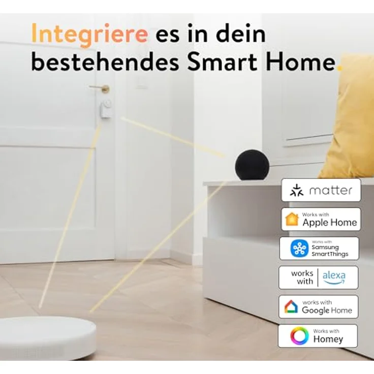 NUKI Smart Lock Go (2025) mit Bluetooth, WLAN & Matter, elektronisches Türschloss, smartes Schloss zum Nachrüsten, schwarz – Bild 5