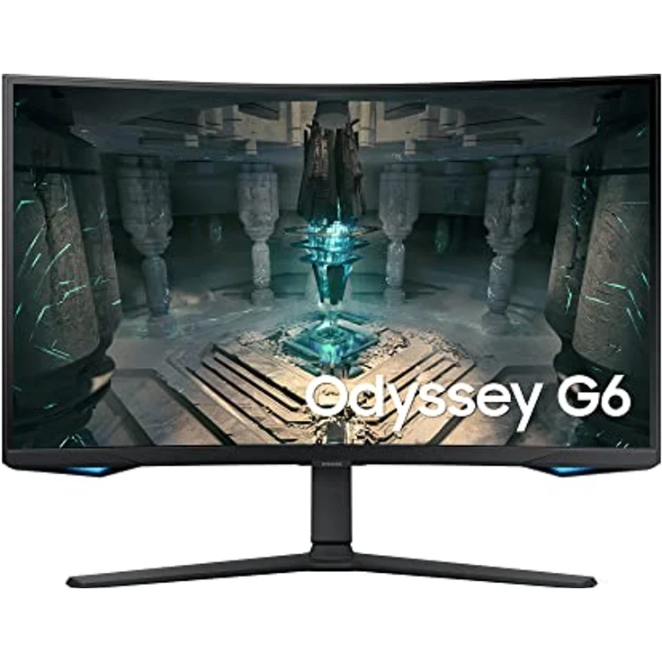 Samsung Odyssey G65B Smart Gaming Monitor S32BG650EU, 32 Zoll, VA-Panel, WQHD-Auflösung, AMD FreeSync Premium Pro, 1000R Bildschirmkrümmung, 1 ms Reaktionszeit, 240 Hz, Schwarz – Bild 1