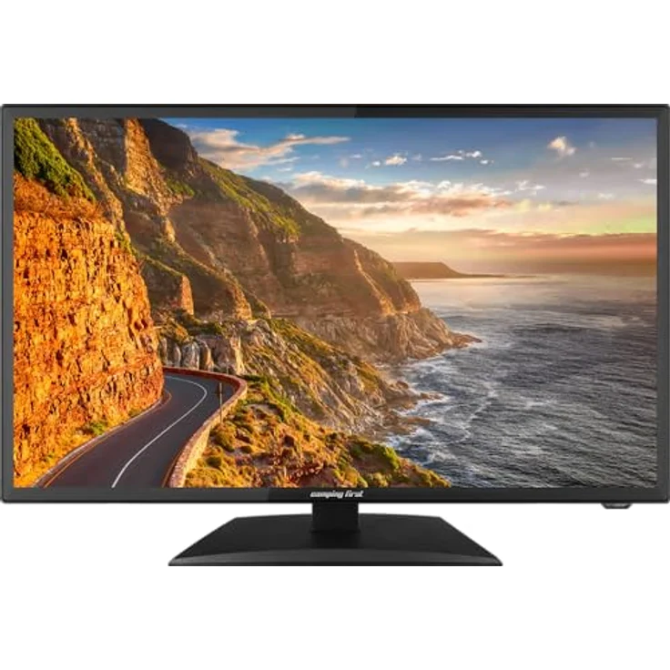 Camping First 22″ Smart TV V2, Fernseher mit Triple Tuner, Android 11.0, WLAN/LAN, Bluetooth, 12 Volt – Schwarz – Bild 1