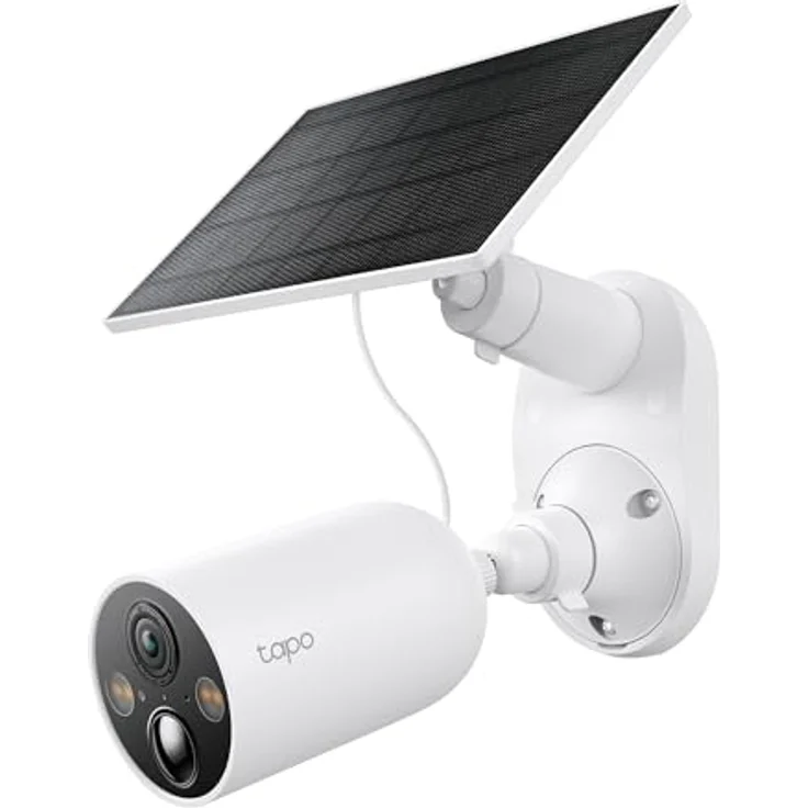 Tapo C425 KIT Solar Überwachungskamera Außen Akku, 2K Auflösung, Farbnachtsicht, MicroSD-Speicher, 10000-mAh-Akku, 150° Super-Weitwinkel Sichtfeld, Zwei-Wege-Audio, Alexa&Google Assistant kompatibel – Bild 1