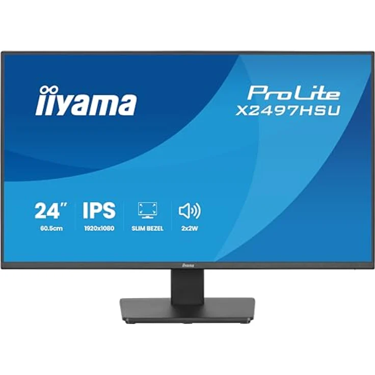 iiyama Prolite X2497HSU-B1 23,8" Full-HD IPS LED-Monitor, 120Hz, HDMI, DP, USB3.2, USB-C, Slim-Line, schwarz – Bild 5