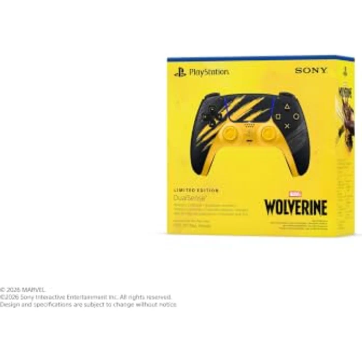 SONY DualSense® Wireless Controller Marvel's Wolverine Battle Yellow Limited Edition, haptisches Feedback, adaptive Trigger, Mehrgeräteverbindung für PS5, PC, MAC, Android, iOS – Bild 6
