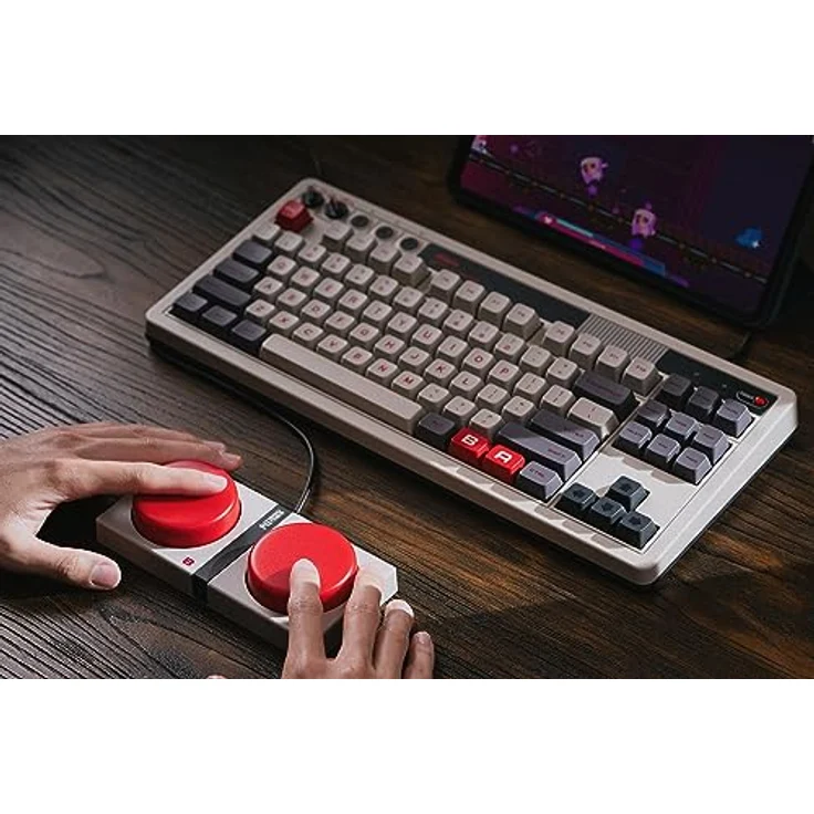 8bitdo Mechanical Keyboard N Edition, Kabellos, Kabelgebunden, Grau – Bild 5