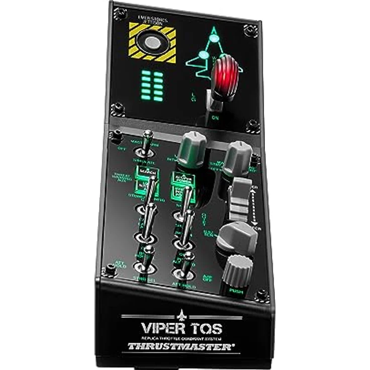Thrustmaster Viper Panel für PC, Steuerpanel mit Hintergrundbeleuchtung, Zur Verwendung mit dem Viper TQS oder Eigenständig, 43 Aktionstasten aus Metall, Abwurffunktion, Trimmung, Fahrwerk - Preisvergleich – Bild 1