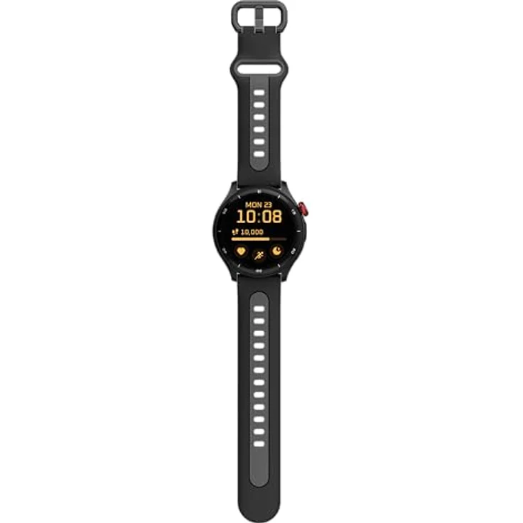 MP myPhone Smartwatch Watch Adventure Black großer 360-mah-Akku, Bis zu 14 Tage Akkulaufzeit, 1,43 Zoll, GPS, 50 Sportmodi, SOS-Taste, Kompass, wasserdicht, Bluetooth – Bild 4