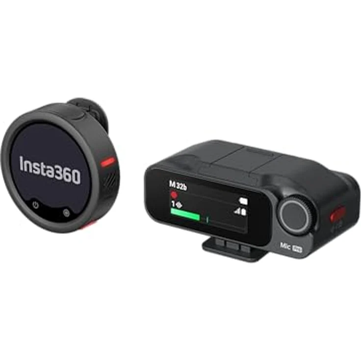 Insta360 Mic Pro, Mikrofon-Set mit 3-Mikrofon-Array, anpassbarem E-Ink-Display und KI-Rauschunterdrückung, 1 TX + 1 RX – Bild 5