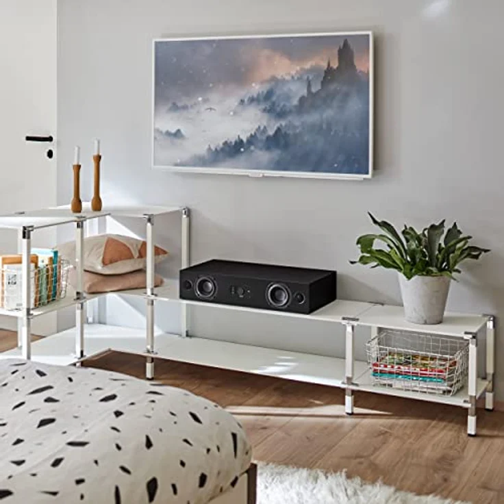 Nubert nuBoxx AS-225 max | Schwarze Soundbar mit schwarzer Front | Soundplate für Streaming | TV-Lautsprecher mit Bluetooth aptX HD | Soundbase mit 180 W | Stereobase mit Sprachoptimierung | Sounddeck – Bild 4