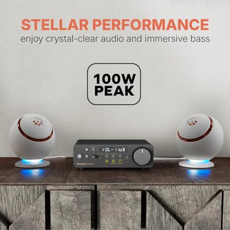 CREATIVE Pebble Nova, PC-Lautsprecher mit kraftvollem Sound, Schwarz – Bild 5